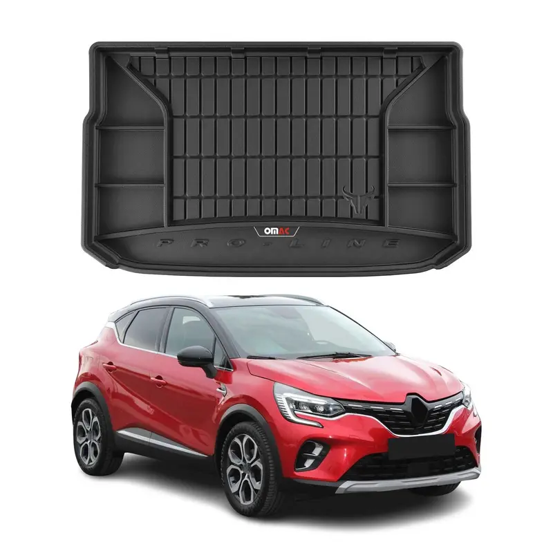 Tapis de Coffre pour Renault Captur 2019-2026 TPE Noir