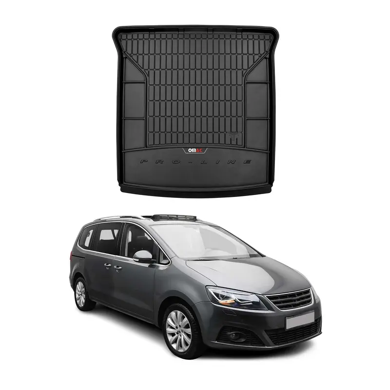 Tapis de Coffre pour Seat Alhambra 2010-2020 TPE Noir