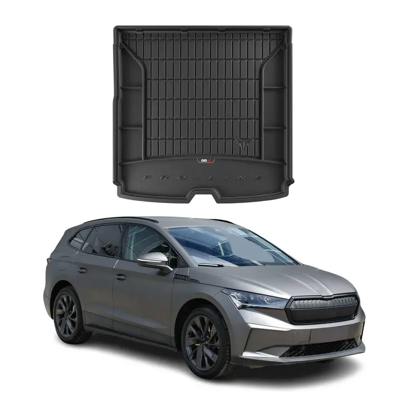 Tapis de Coffre pour Skoda Enyaq 2020-2026 TPE Noir