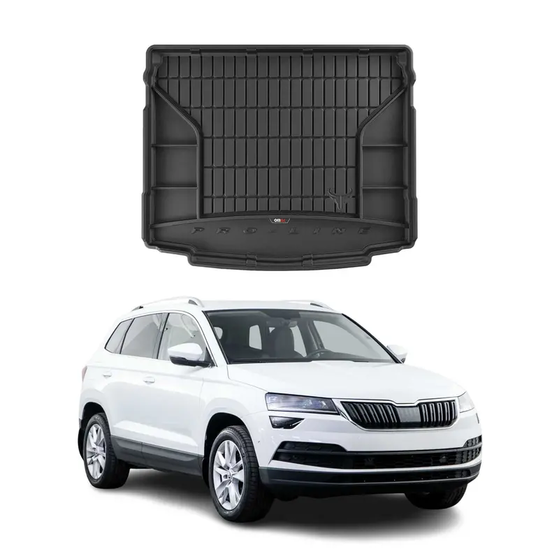 Tapis de Coffre pour Skoda Karoq 2017-2026 Noir TPE