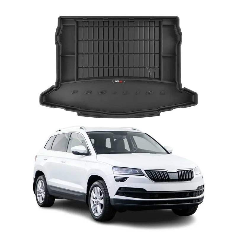 Tapis de Coffre pour Skoda Karoq 2017-2026 TPE Noir
