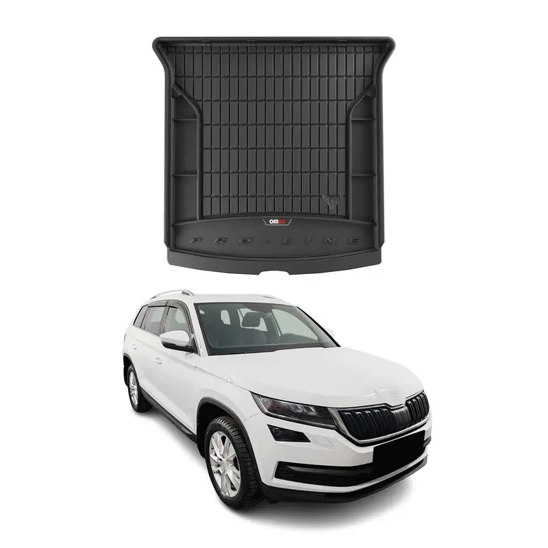 Tapis de Coffre pour Skoda Kodiaq 2016-2026 Noir