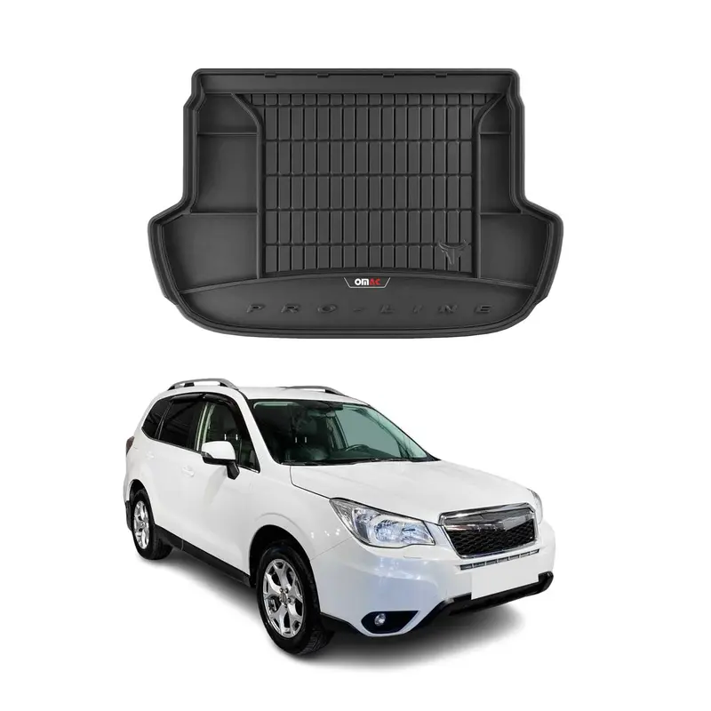 Tapis de Coffre pour Subaru Forester IV 2013-2018 TPE Noir