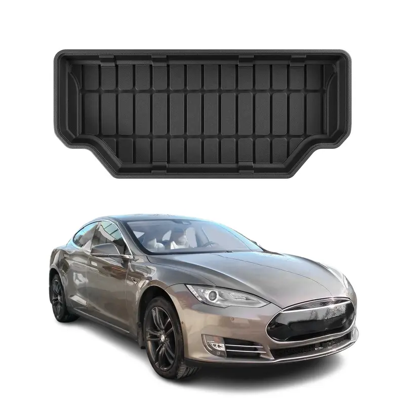 Tapis de Coffre pour Tesla Model S 2012-2026 TPE Noir