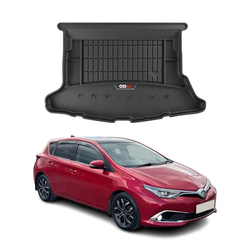Tapis de Coffre pour Toyota Auris 2012-2018 Noir TPE