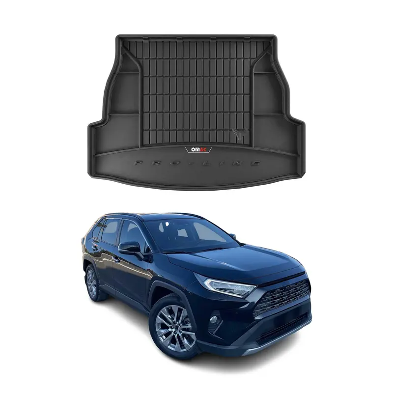 Tapis de Coffre pour Toyota RAV4 V 2019-2025 Supérieur Caoutchouc TPE Noir