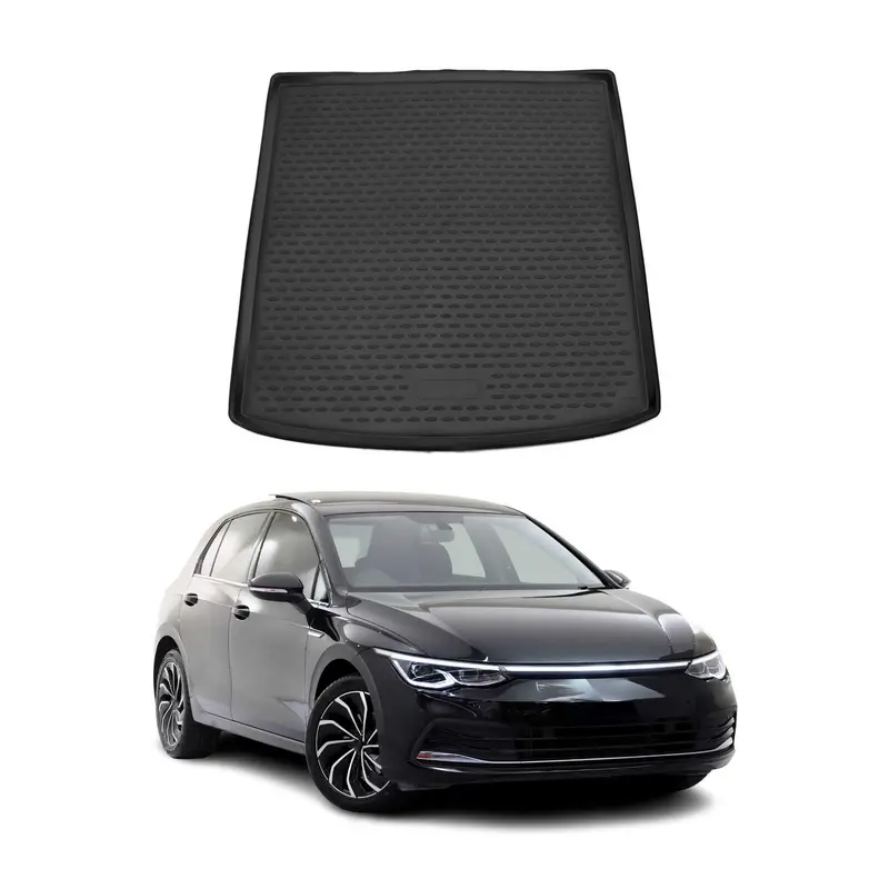 Tapis De Coffre pour VW Golf 8 Break 2019-2026 TPE Noir