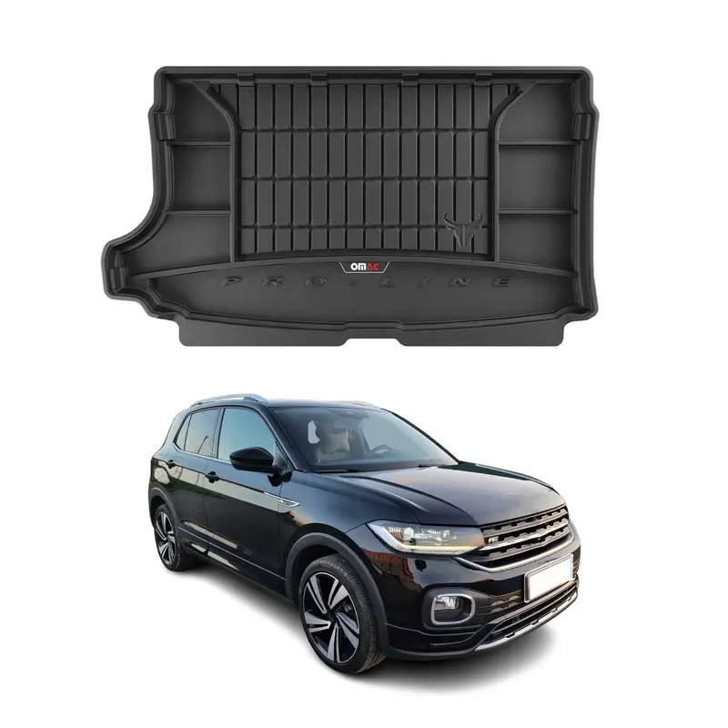 Tapis de Coffre pour VW T-Cross 2019-2026 TPE Noir