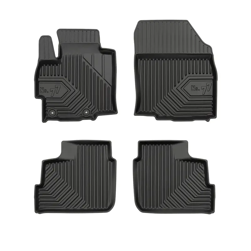 Tapis de Sol de Voiture No.77 pour Mitsubishi Space Star 2012-2026 TPE Noir 4Pcs