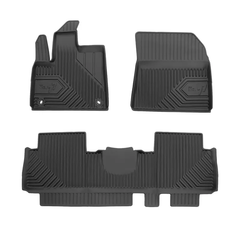 Tapis de Sol de Voiture No.77 pour Opel Combo E 2019-2026 5places TPE Noir 3Pcs