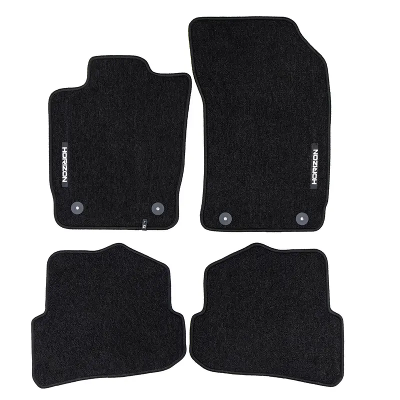 Tapis de Sol de Voiture pour Audi A1 8X 2010-2018 3Portes Velours Noir 4Pcs