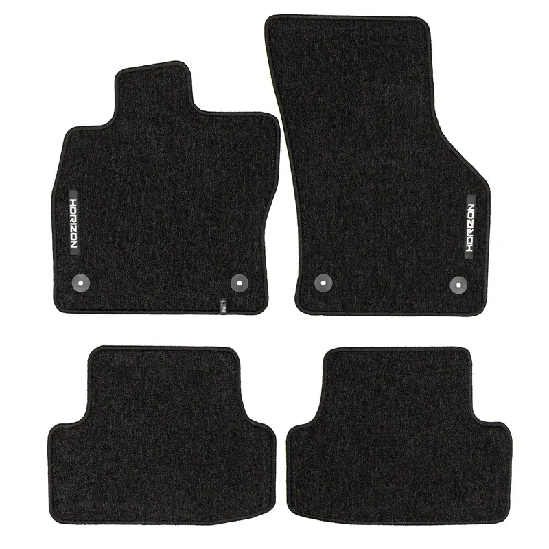 Tapis de Sol de Voiture pour Audi A3 8Y 2020-2026 HB Velours Imperméable 4Pcs