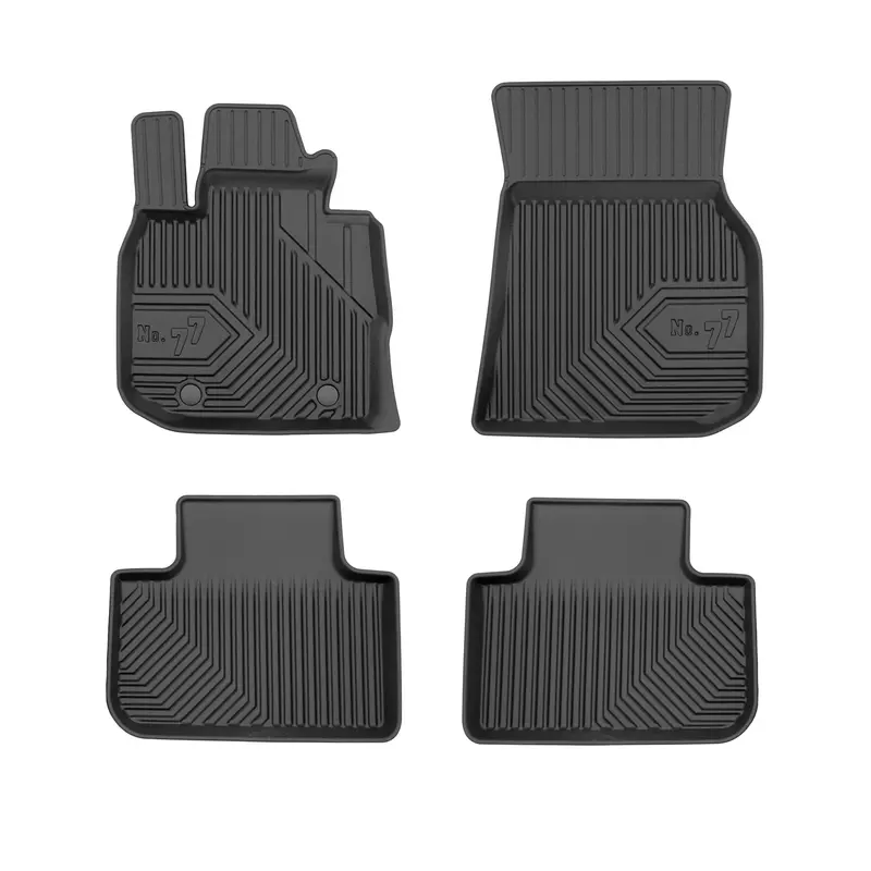 Tapis de Sol de Voiture pour BMW X3 G01 2017-2024 TPE Antidérapant Noir 4Pcs