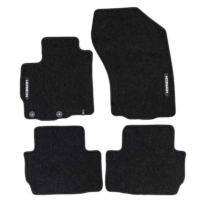 Tapis de Sol de Voiture pour Citroen C-Crosser 2007-2012 Velours Noir 4Pcs