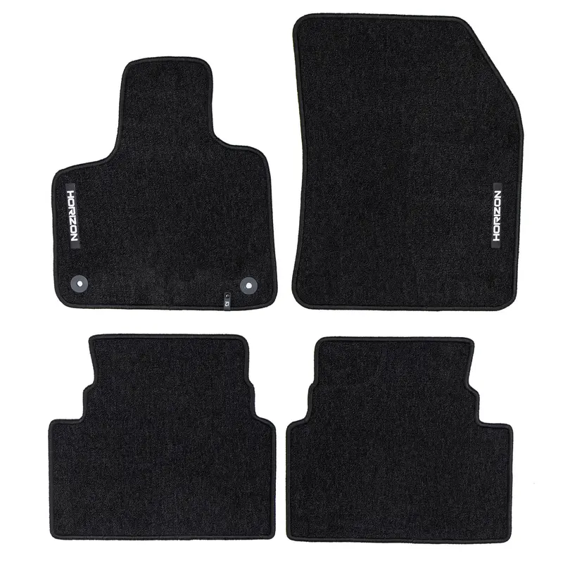 Tapis de Sol de Voiture pour Citroen C5 Aircross 2018-2025 Velours Noir 4Pcs