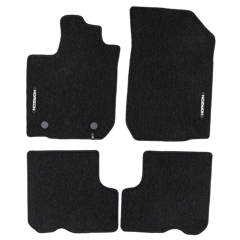 Tapis de Sol de Voiture pour Dacia Logan II 2012-2020 Velours Imperméable 4Pcs