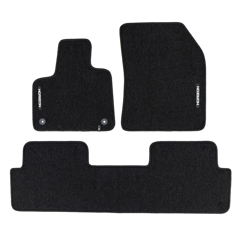 Tapis de Sol de Voiture pour DS 7 Crossback 2020-2026 E-Tense Velours Noir 3Pcs