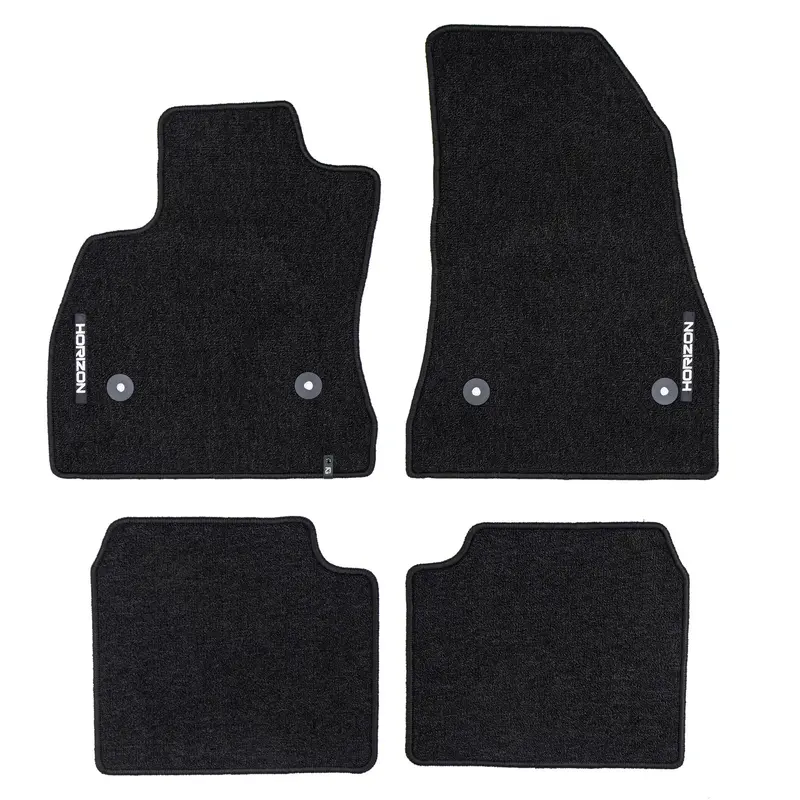 Tapis de Sol de Voiture pour Fiat 500L 2012-2022 Velours solide et durable 4Pcs
