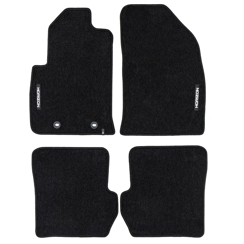 Tapis de Sol de Voiture pour Ford Fiesta mk5 2005-2008 FL Velours Noir 4Pcs
