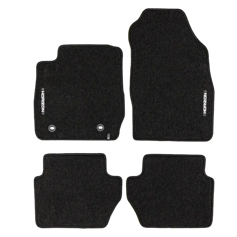 Tapis de Sol de Voiture pour Ford Fiesta mk6 2008-2017 Velours Imperméable 4Pcs