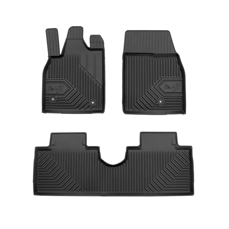 Tapis de Sol de Voiture pour Ford Mustang Mach-E 2020-2026 TPE Durable Noir 3Pcs