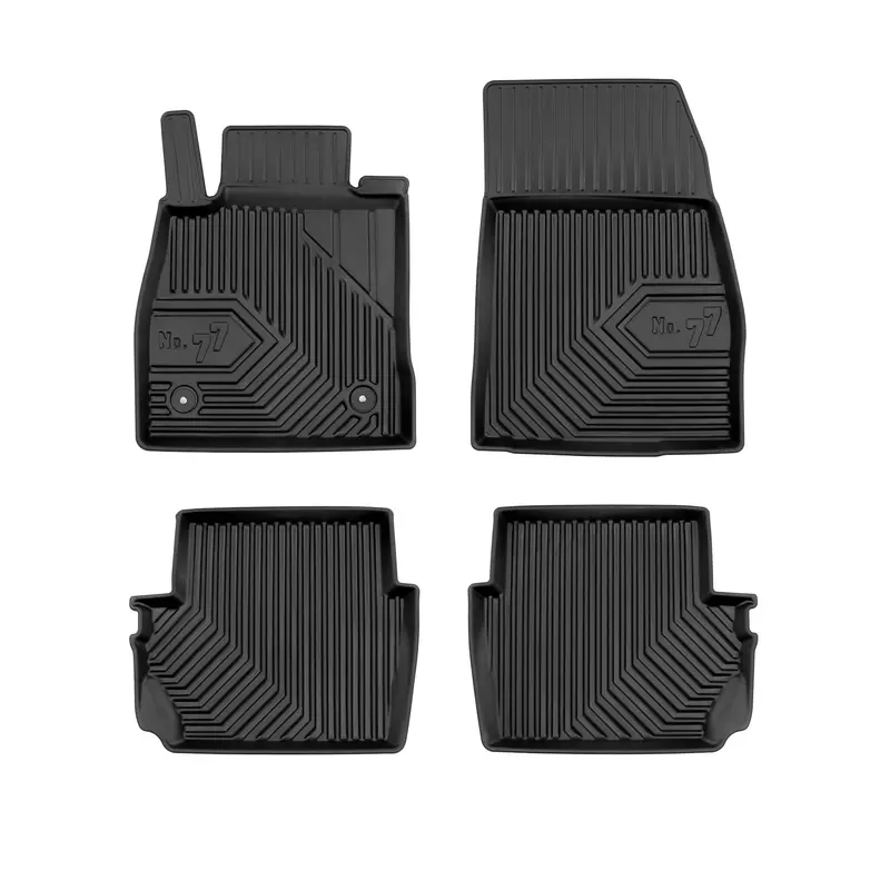 Tapis de Sol de Voiture pour Ford Puma 2019-2026 TPE Antidérapant Noir 4Pcs