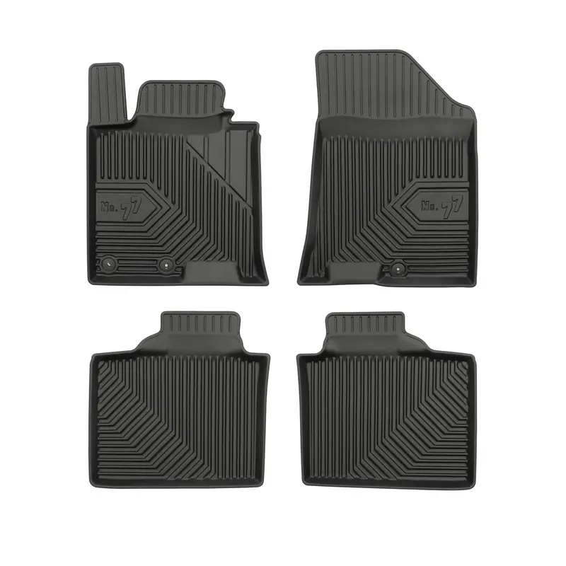 Tapis de Sol de Voiture pour Hyundai i40 2011-2019 TPE Antidérapant Noir 4Pcs