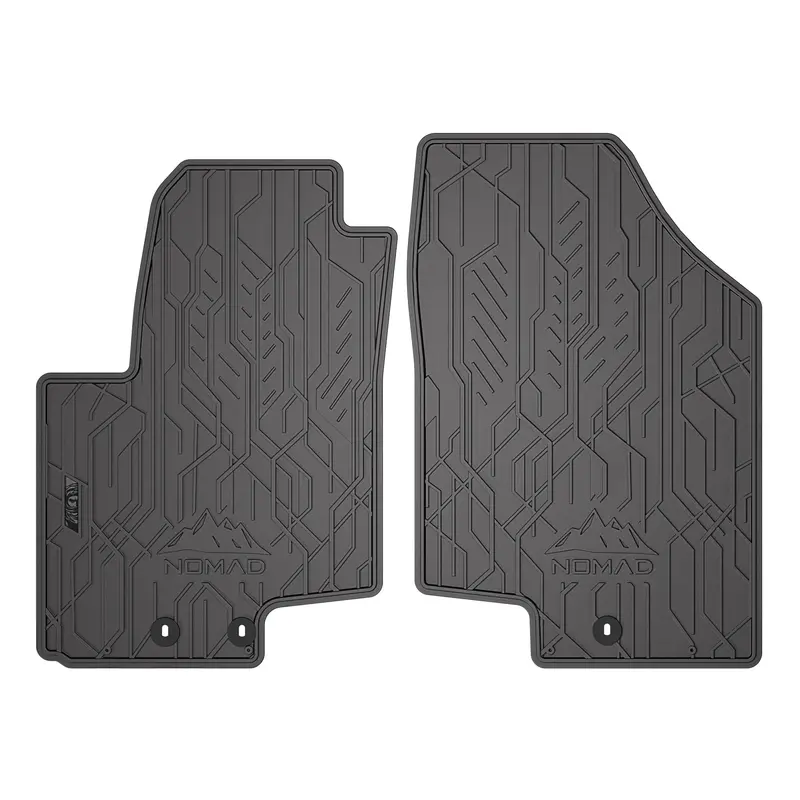 Tapis de Sol de Voiture pour Hyundai ix20 2010-2019 Caoutchouc Durable Noir 2Pcs
