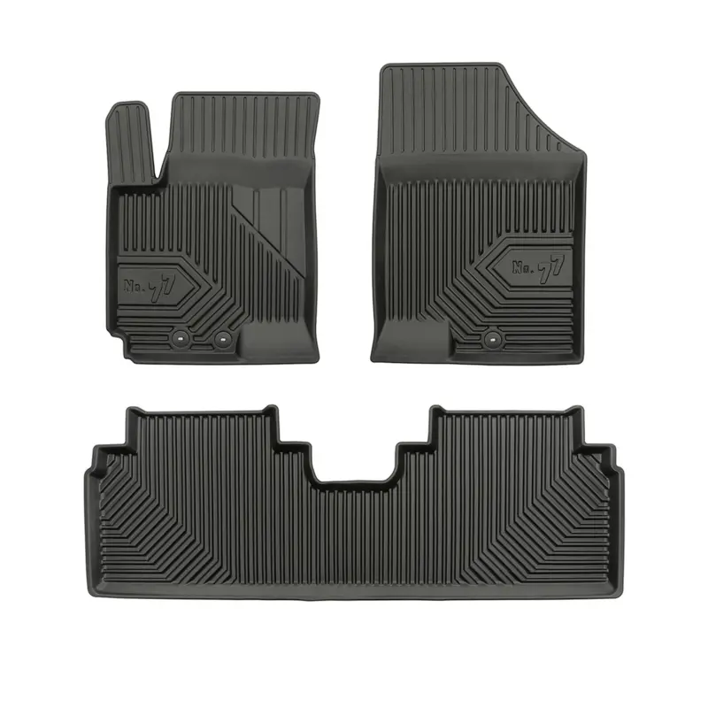 Tapis de Sol de Voiture pour Hyundai ix20 2010-2019 TPE Antidérapant Noir 3Pcs