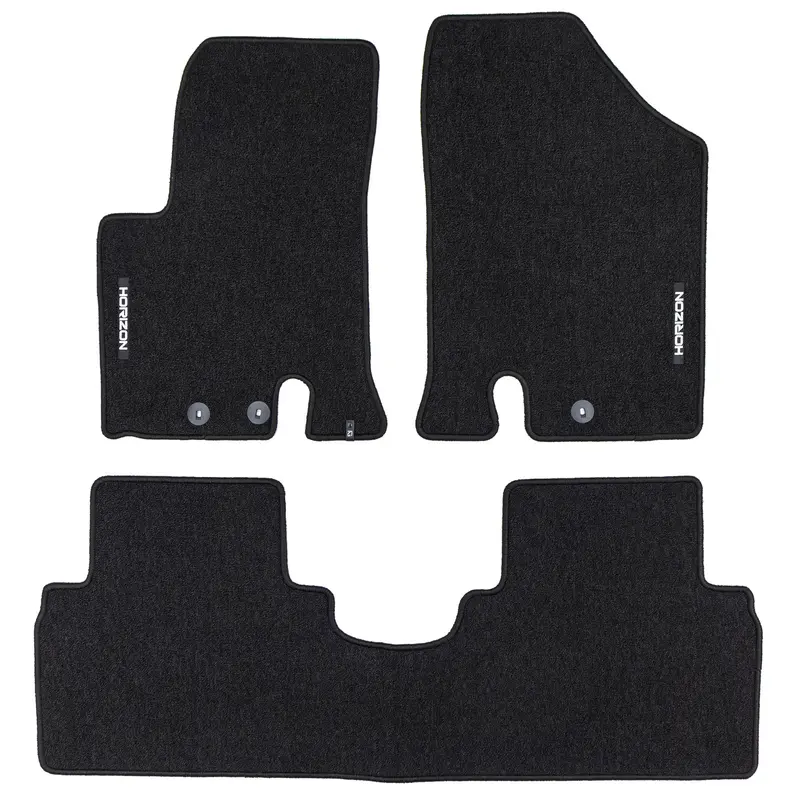 Tapis de Sol de Voiture pour Hyundai ix20 2010-2019 Velours Imperméable 3Pcs