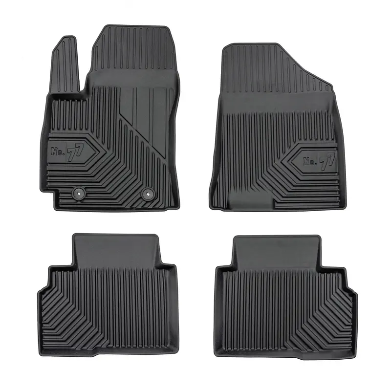 Tapis de Sol de Voiture pour Hyundai Kona II 2024-2026 TPE Imperméable 4Pcs