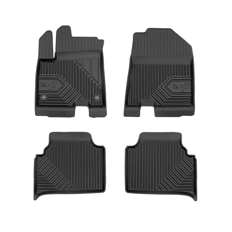 Tapis de Sol de Voiture pour Kia e-Niro mk1 2018-2022 TPE Antidérapant Noir 4Pcs