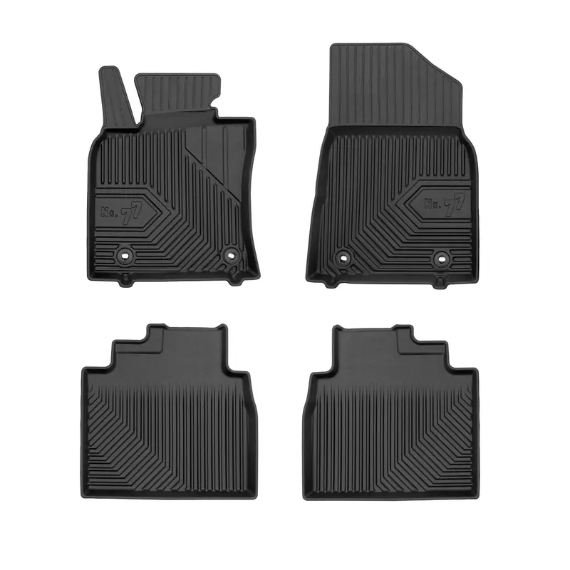 Tapis de Sol de Voiture pour Lexus ES VII 2019-2025 TPE Antidérapant Noir 4Pcs