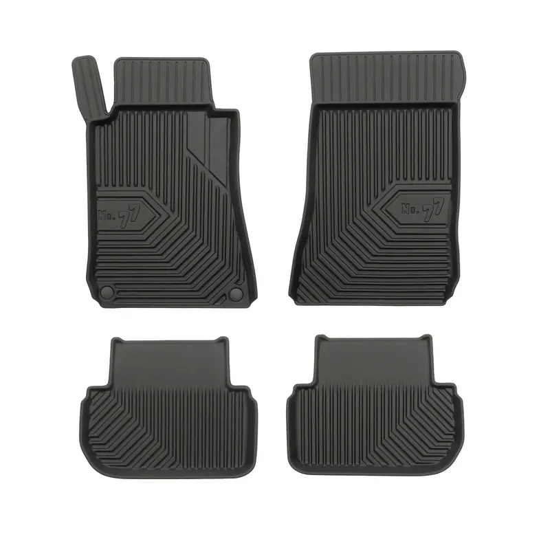 Tapis de Sol de Voiture pour Mercedes-Benz CLK C209 2002-2009 TPE Noir 4Pcs