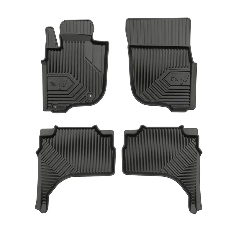Tapis de Sol de Voiture pour Mitsubishi L200 VI 2019-2026 TPE Imperméable 4Pcs