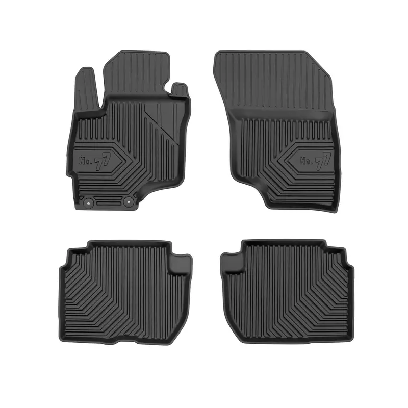 Tapis de Sol de Voiture pour Mitsubishi Outlander III 2012-22 PHEV TPE Noir 4Pcs