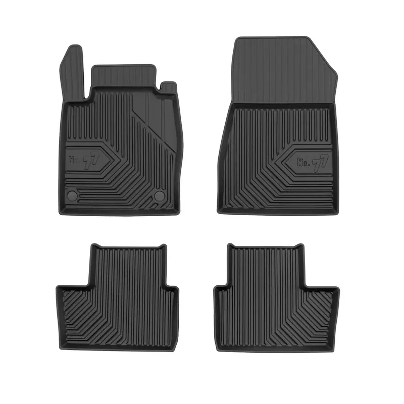 Tapis de Sol de Voiture pour Nissan Juke II 2019-2026 TPE Imperméable Noir 4Pcs