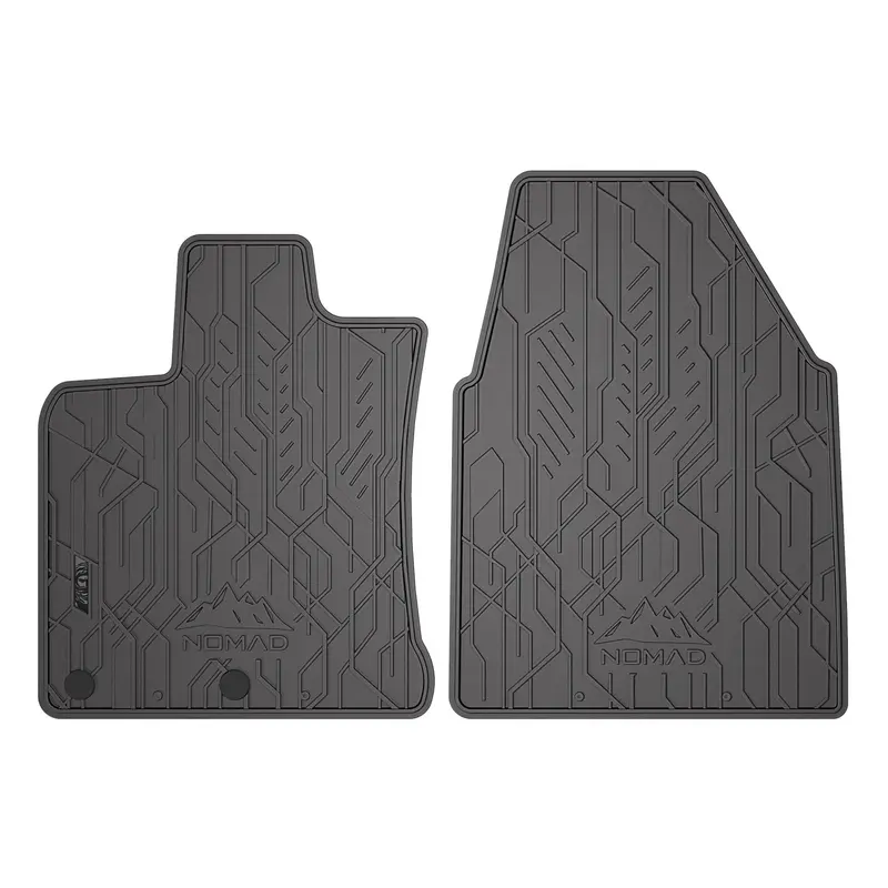 Tapis de Sol de Voiture pour Nissan Qashqai I 2006-2013 Caoutchouc Noir 2Pcs
