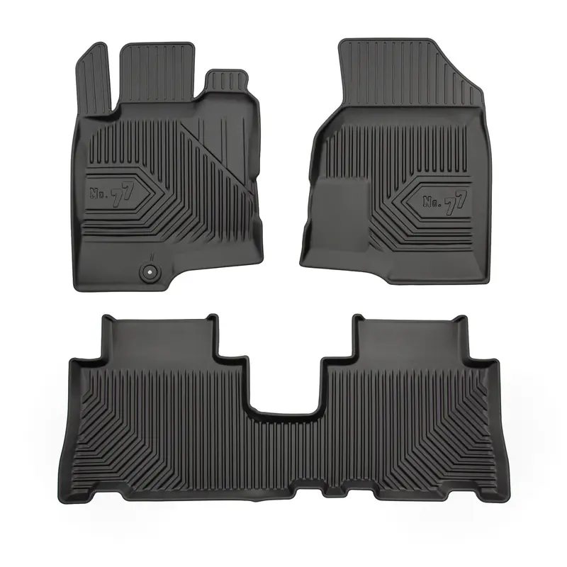 Tapis de Sol de Voiture pour Opel Antara 2006-2015 TPE Antidérapant Noir 3Pcs