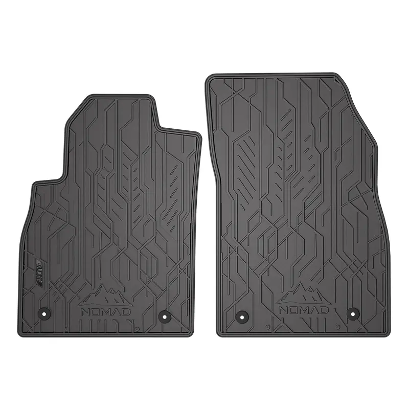 Tapis de Sol de Voiture pour Opel Astra J 2009-2015 Caoutchouc Durable Noir 2Pcs