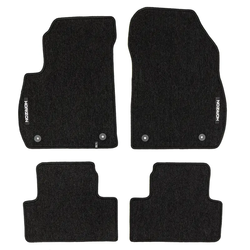 Tapis de Sol de Voiture pour Opel Zafira C 2012-2019 Velours Imperméable 4Pcs