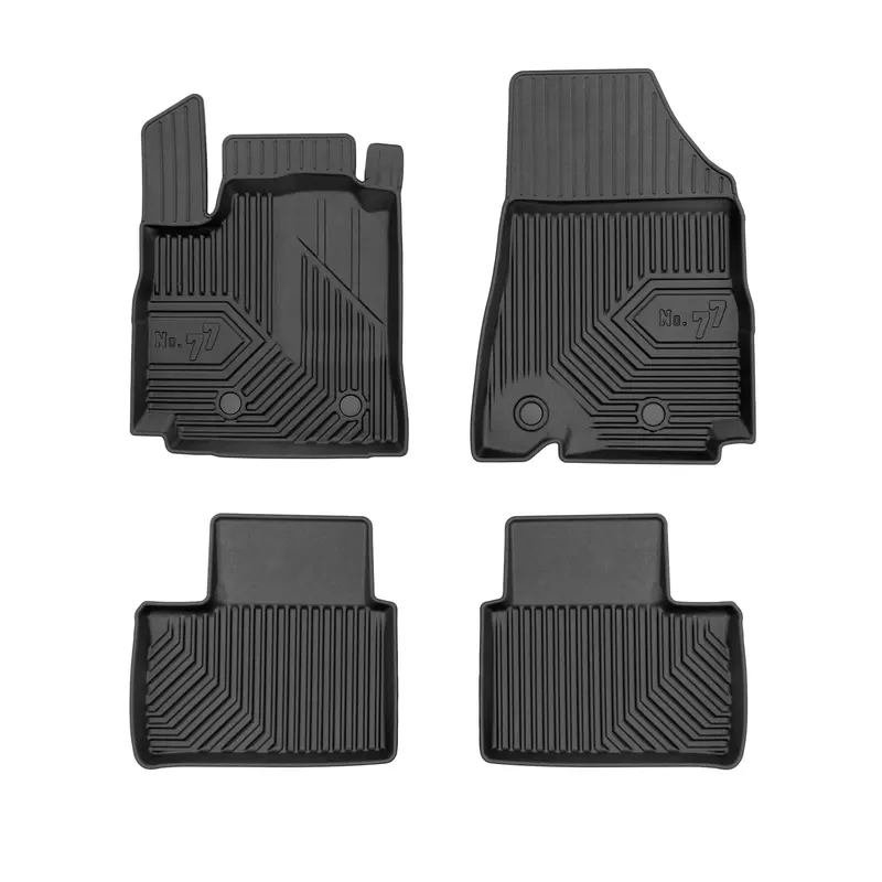 Tapis de Sol de Voiture pour Renault Arkana 2019-2026 TPE Imperméable Noir 4Pcs
