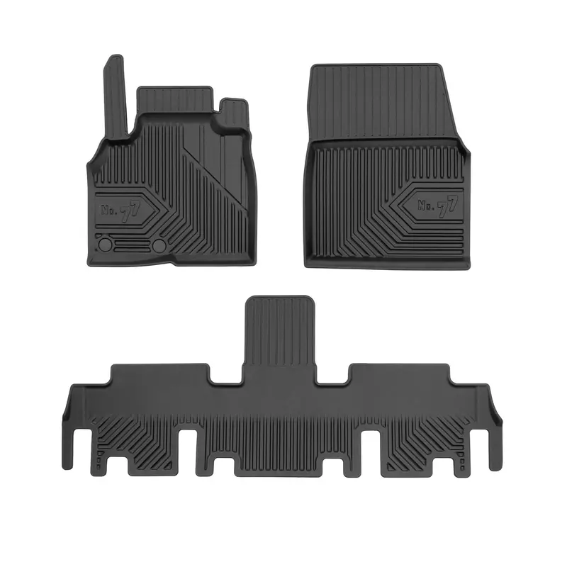 Tapis de Sol de Voiture pour Renault Espace IV 2002-2014 TPE Imperméable 3Pcs