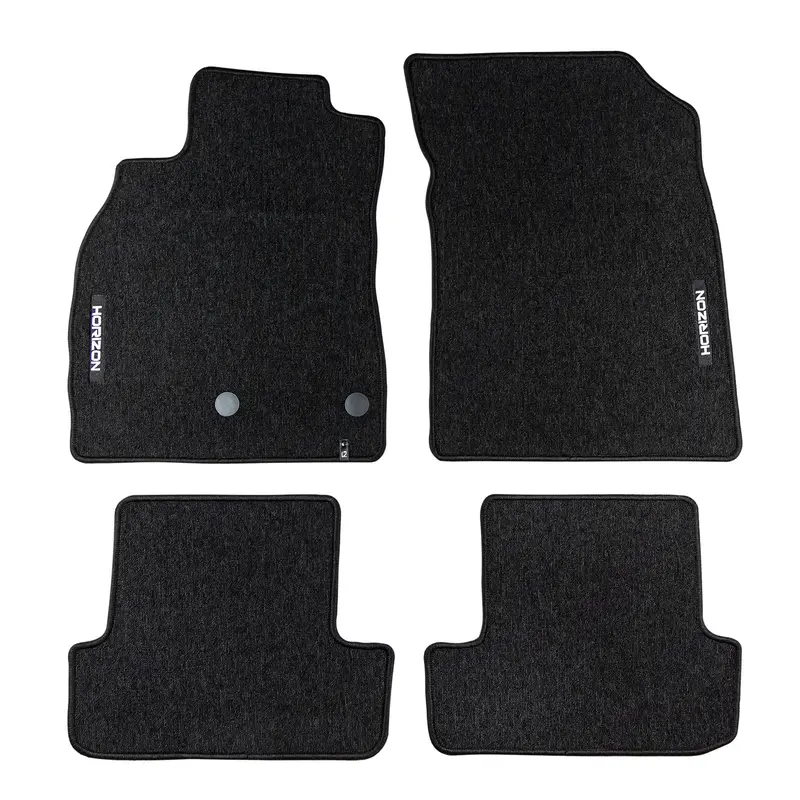 Tapis de Sol de Voiture pour Renault Megane III 2008-2016 Velours Noir 4Pcs