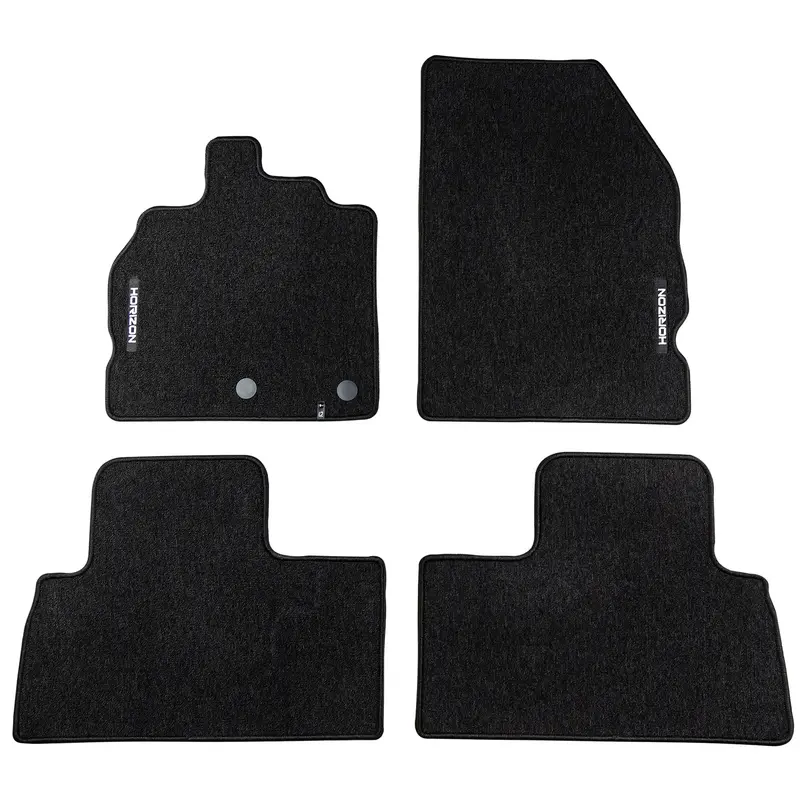 Tapis de Sol de Voiture pour Renault Scenic III 2009-2016 Velours Noir 4Pcs