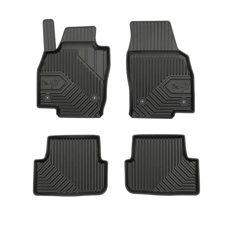 Tapis de Sol de Voiture pour Seat Arona 2017-2026 TPE Antidérapant Noir 4Pcs