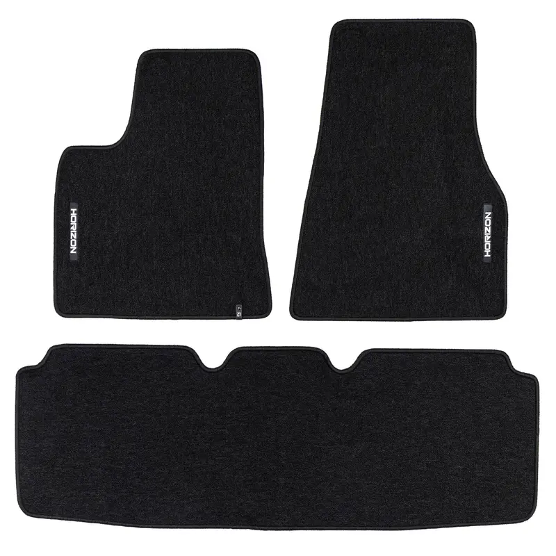 Tapis de Sol de Voiture pour Tesla Model S 2013-2026 Velours Imperméable 3Pcs