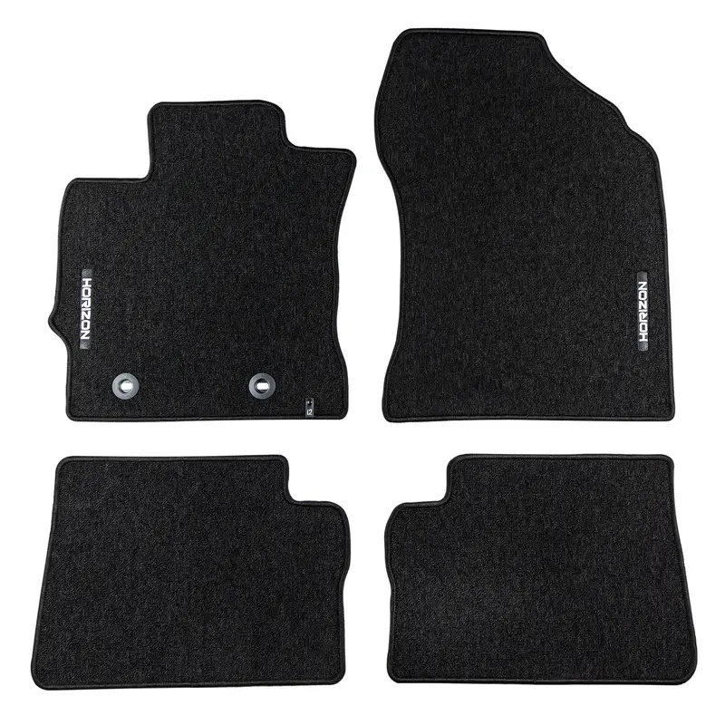 Tapis de Sol de Voiture pour Toyota Auris II 2012-2018 Velours Durable Noir 4Pcs