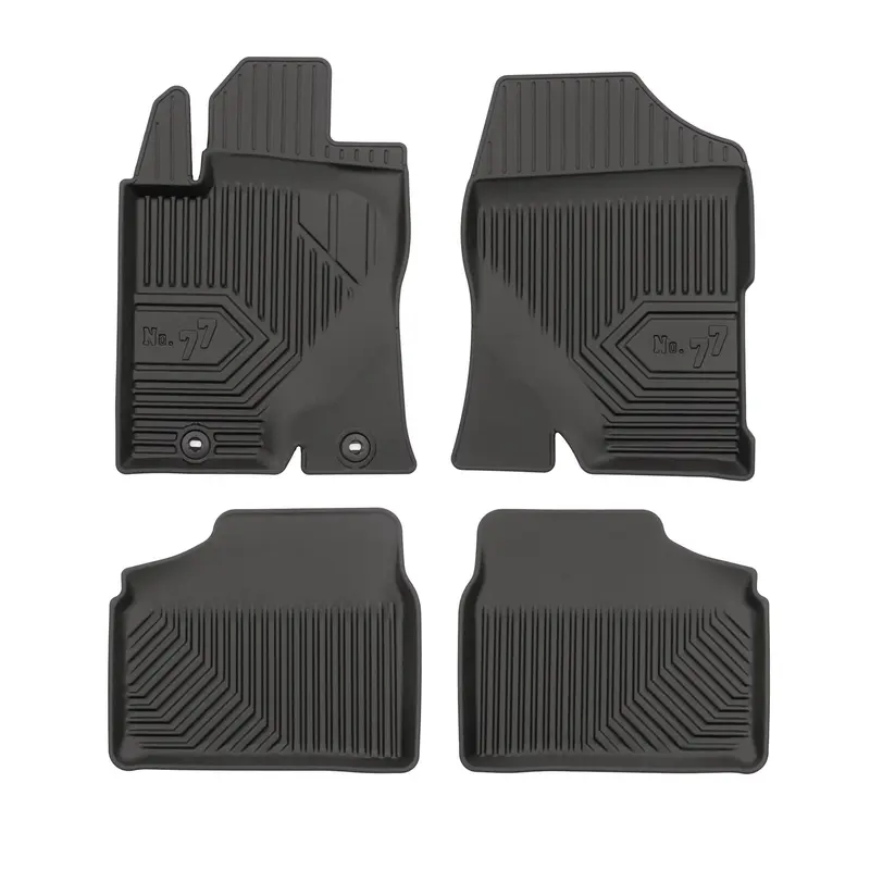 Tapis de Sol de Voiture pour Toyota Avensis II 2003-2009 TPE Imperméable 4Pcs