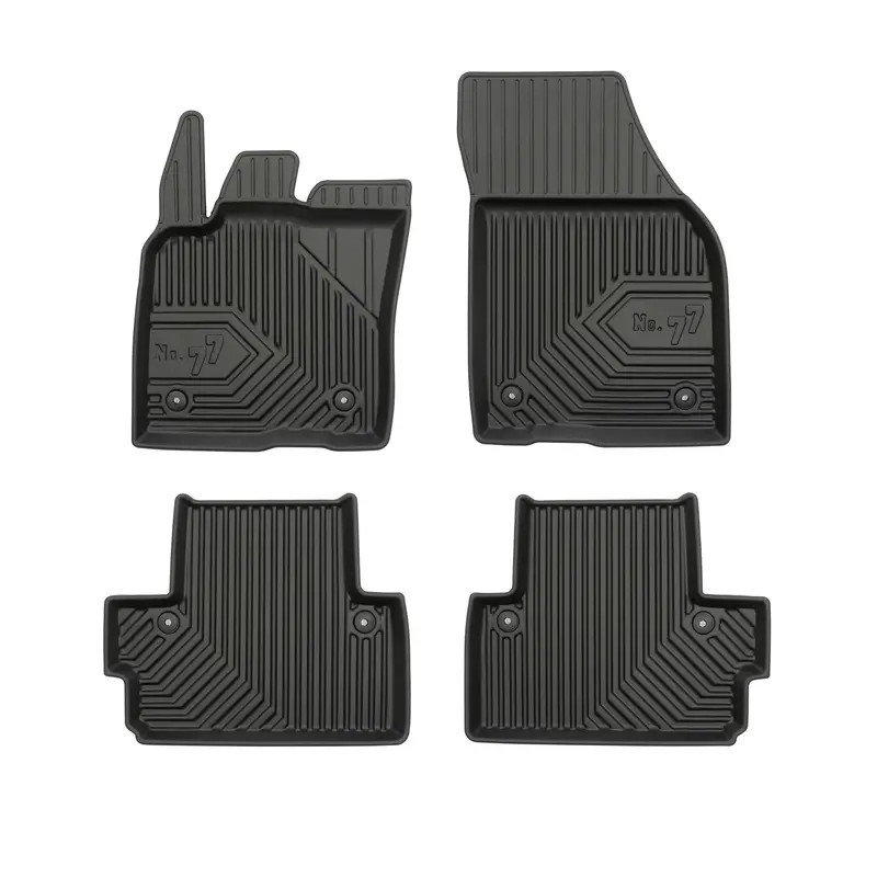 Tapis de Sol de Voiture pour Volvo S40 II HB 2004-2012 TPE Imperméable 4Pcs